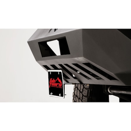 Fab Fours VENGEANCE FRONT SHORT LICENSE PLATE BRACKET MATTE BLACK M2250-1